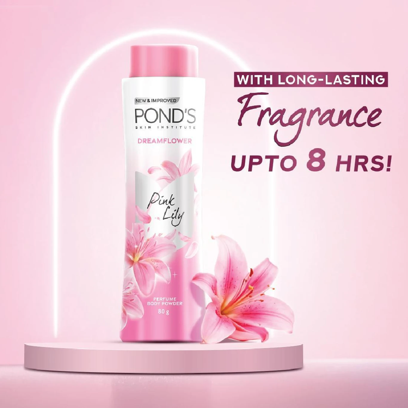 POND's Dreamflower Fragrant Talcum Powder Pink Lily